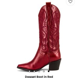 jeffrey cambell dagget boot red